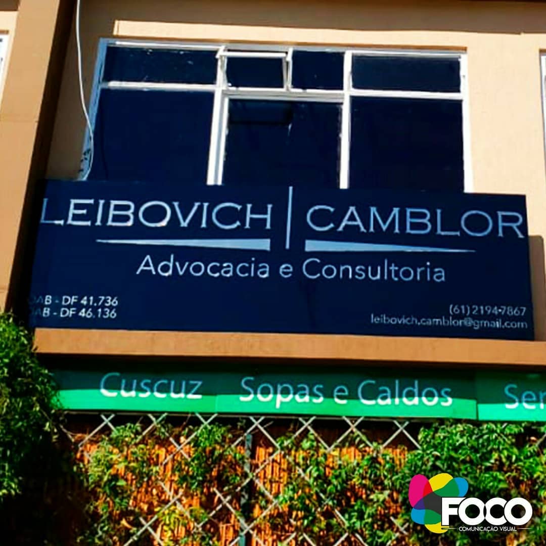 Projeto de comunicação visual da FOCO em Brasília