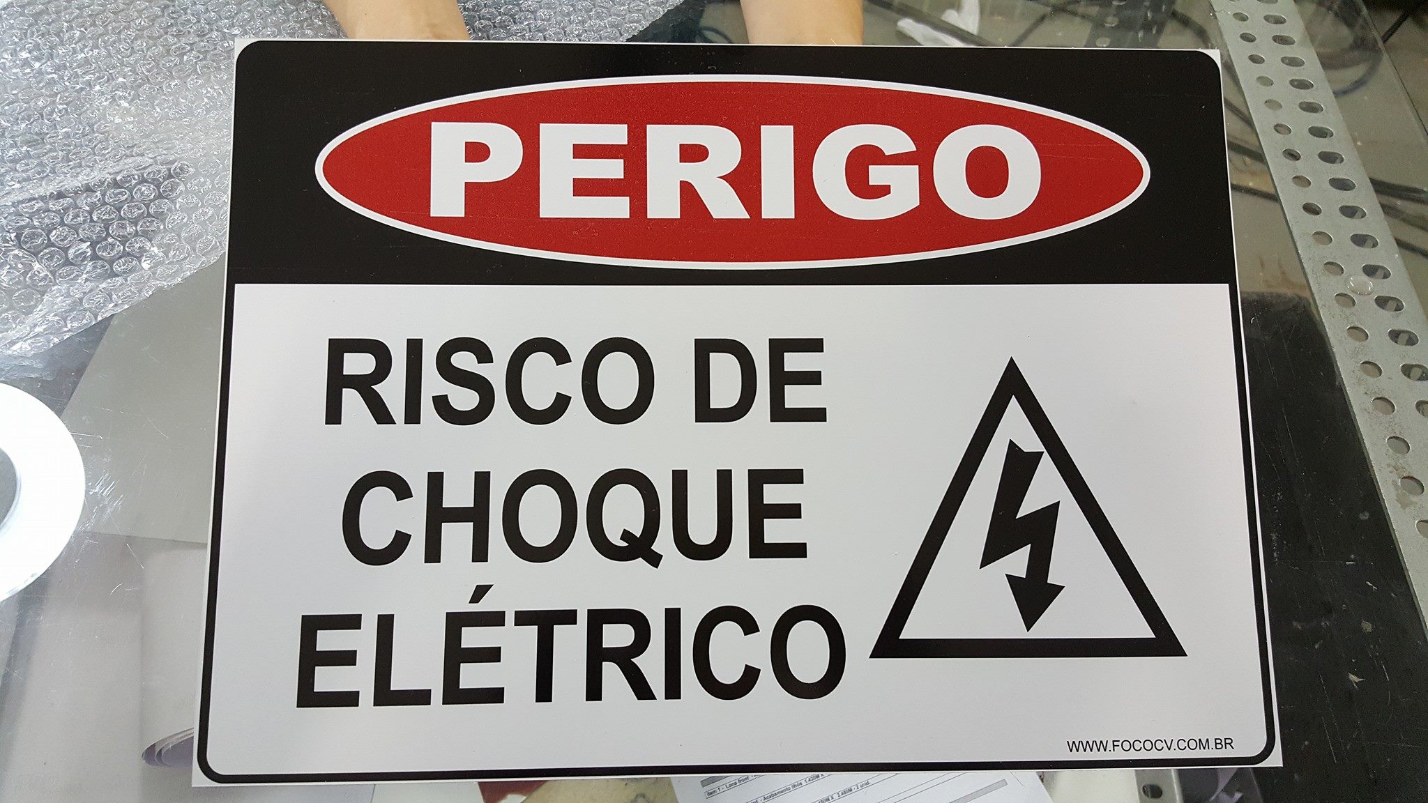 Projeto de comunicação visual da FOCO em Brasília