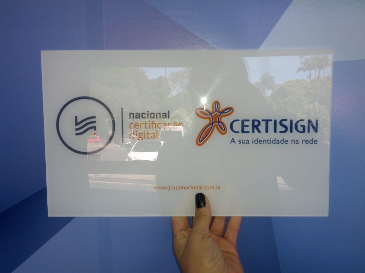 Projeto de comunicação visual da FOCO em Brasília